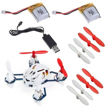 HobbyFlip BNF ONLY w/ 100mAh 3.7v LiPo Battery(2) Charger and Propellers(8) Compatible with Hubsan Nano Q4 H111