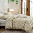 thumbnail image 4 of Cover King, 100% Cotton Chic King Bedding Sets Flower 3 Pieces Yellow King, 4 of 9