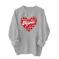 thumbnail image 4 of Penkiiy Mama Sweatshirt de manga larga Cheer Mom Shirt para Béisbol Fútbol Fútbol Baile Baile Sport Suéter Top M Gris, 4 of 7