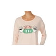 thumbnail image 7 of Friends TV Series Women's Central Perk Lounge Set Long Sleeve Sleep Shirt Pajama Pant 2 Piece Sleep Set, 7 of 7