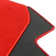 thumbnail image 2 of Ikon Motorsports Floor Mat Compatible With 2012-2013 Honda Civic 2-Door Coupe Factory Fitment Red Nylon Front & Rear Car Floor Mats Liner Carpets Replacement 4PCS, 2 of 7