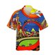 thumbnail image 4 of Camisas de mini tren para hombre, ropa hawaiana de verano, camiseta de manga corta, suelta, para vacaciones, playa, social, con solapa, estampado 3D, camisa vintage 2023, 4 of 5