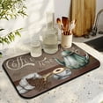 thumbnail image 3 of Coffee Mat 19inx12in,Coffee Bar Mat for Countertops,Absorbent Hide Stain Anti-Slip Coffee Bar Accessories Fit Under Coffee Machine Mat,Dish Drying mats for Kitchen, 3 of 6