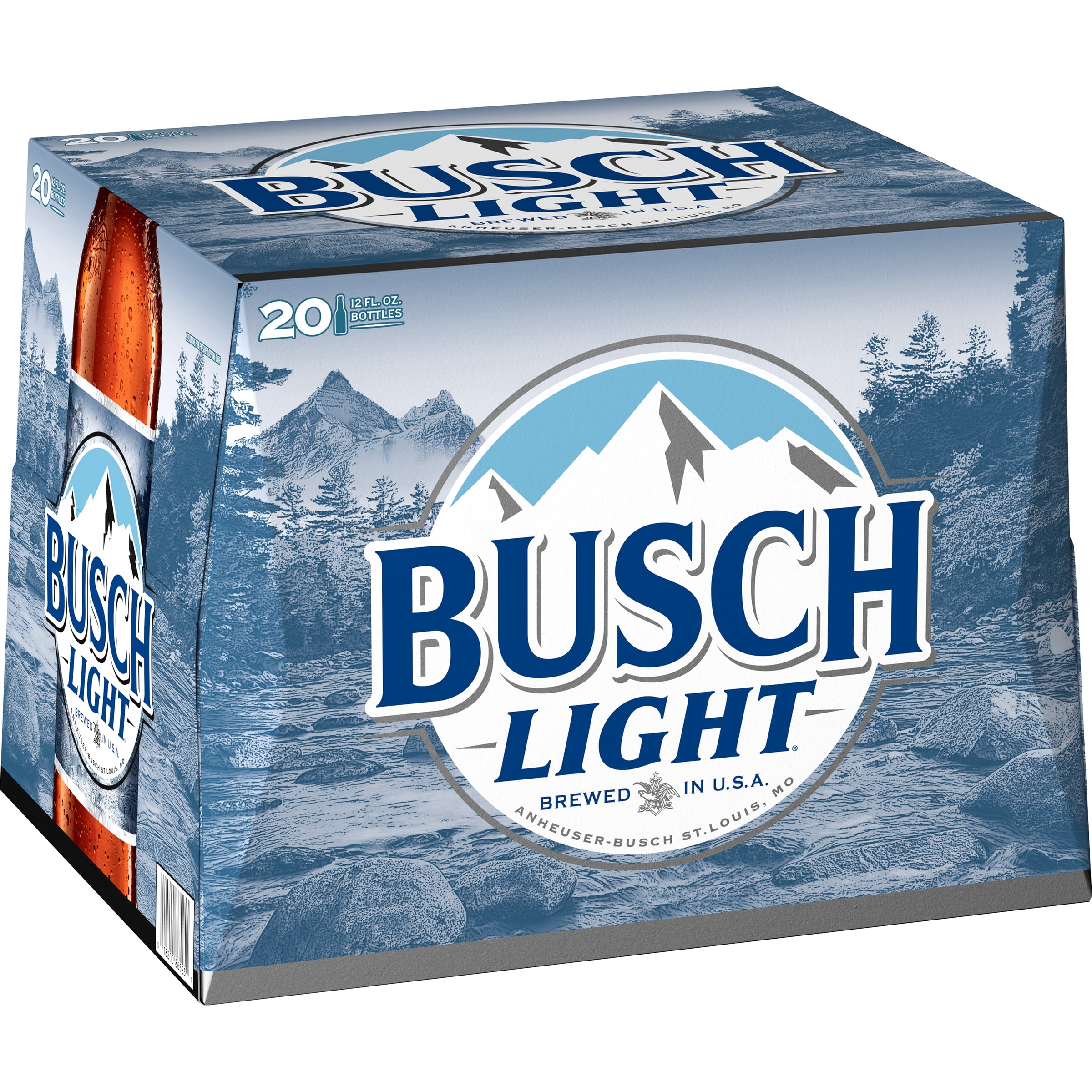 Busch Light Beer 20 Pack 12 Fl Oz Bottles 4 1 Abv Walmart Com Walmart Com