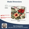 thumbnail image 2 of Lamp Shades Set of 2 Easy Assembly Tropical vintage red hibiscus strelitzia floral green palm leaves Drum Lampshades for Table Lamps Floor Lamps Pendant Light 13"x13"x10" Replacement Lamp Shade, 2 of 8