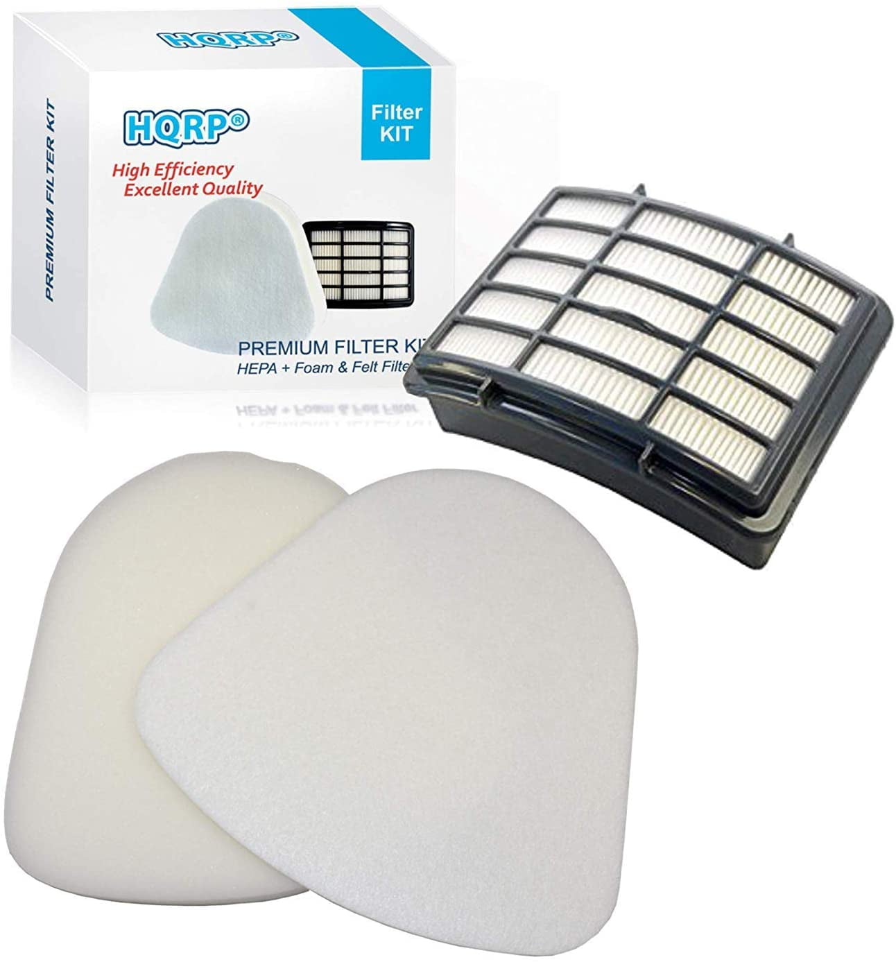 HQRP KIT HEPA Filter + Foam & Felt Filters for Shark Navigator XFF350