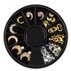 thumbnail image 1 of 1 Wheel Moon Shape Alloy Nail Jewelry Rhinestone Pearl Bead Nail Ornament Nail Art Decoration Gao Jinjia unisex, 1 of 1