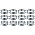 thumbnail image 1 of 12 Pcs Anneaux de Tarte à Muffins Double Anneau de Tarte Roulé Anneaux de Muffins en Acier Inoxydable Moule Rond en Métal pour la Fabrication de Nourriture, 1 of 8