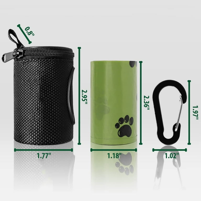 Gazdag Dog Poop Bag Holder Poop Bag Holders for Leashes Pet Dog Waste Bag Dispenser Leash Attachment Fits Any Dog Leash Includes 1 Pack Poop