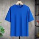 thumbnail image 3 of Camiseta de manga corta 100% algodón puro para hombre y mujer, camiseta de marca holgada y de moda., 3 of 5