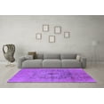 thumbnail image 3 of Ahgly Company Indoor Square Oriental Purple Industrial Area Rugs, 7' Square, 3 of 4