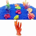 thumbnail image 4 of Aquarium Decor Coral Ornament Orange Aquatic Corals for Fish Tank Landscaping, 4 of 5