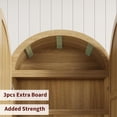 thumbnail image 4 of Arched Kitchen Pantry Storage Cabinet with 2 Drawers 72" Tall Farmhouse Wood Bookcase with 4 Doors for Kitchen Dining Room Bathroom, 4 of 7