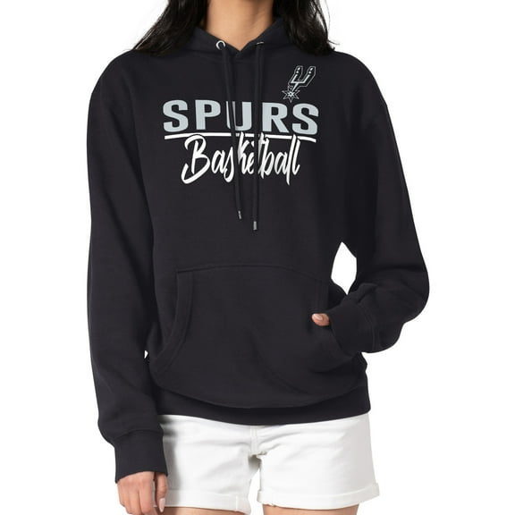 Women's G-III 4Her by Carl Banks Black San Antonio Spurs Graphics Fleece Pullover Hoodie