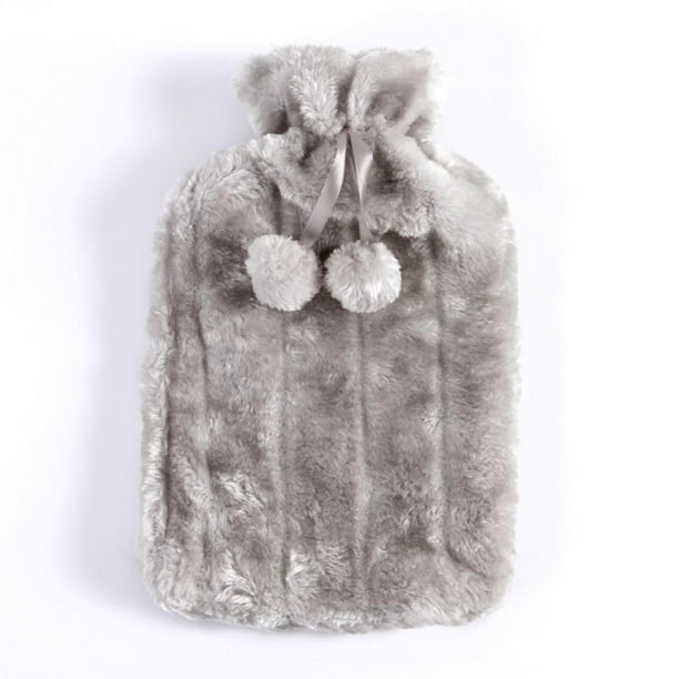 Fiudx Bolsa de Agua Caliente con Funda de Tela Sintética, Set de Termoterapia Extraíble, Alivio Muscular, Tratamiento para Artritis y Dolor de Espalda, Uso Doméstico, Material Ecológico, 2 L