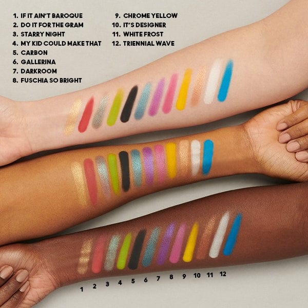 MAC Connect In Colour Eye Shadow Palette 12 Artist-Curated Saturated Brights 12.2g/0.43oz