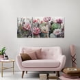 thumbnail image 2 of Cactus Plants Bathroom Decor Wall Art, Green Succulent Pictures Canvas Print, Botanical Paintings for Bedroom Living room Office Decoration 12x12in x4, 2 of 7