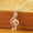 Silver, variant on Fashion Diamond Music Note Necklaces for Women Men Charm Treble G Music Note Silver Plated Charm Necklace Jewelry Birthday Gift