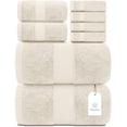 thumbnail image 1 of Juego de toallas White Classic Luxury 100% algodón turco x8, 1 of 7