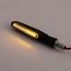 thumbnail image 3 of 2 PCS Universal Orange Led Motorcycle Turn Signal 12v Ip68 Waterproof Sequential Amber 2, 3 of 5