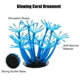 thumbnail image 4 of Unique Bargains Blue Aquarium Simulation Coral Sunflower Silicone Fluorescent Fish Tank Landscape Decoration 2"x4", 4 of 7