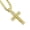 Gold, variant on 14K Gold Plated Zirconia Cross Necklace for Women, Chunky Christian Cross Pendant with 24" Cuban Chain, Faith Religious Jewelry Gift for Baptism, Confirmation and Christmas