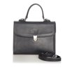 Pre-Owned Burberry Satchel Calf Leather Black