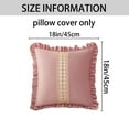 thumbnail image 6 of REGALWOVEN 2 Pack Boho Throw Pillow Covers Cushion Cases, Scalloped Wavy Edge Designs, Match for Home Decor Pink 18" x 18", 6 of 6