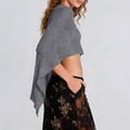 thumbnail image 6 of APEXFWDT Summer Ponchos for Women Lightweight Mesh Sheer Cover Up Off the Shoulder Cape Top Vacation Outfits, 6 of 8