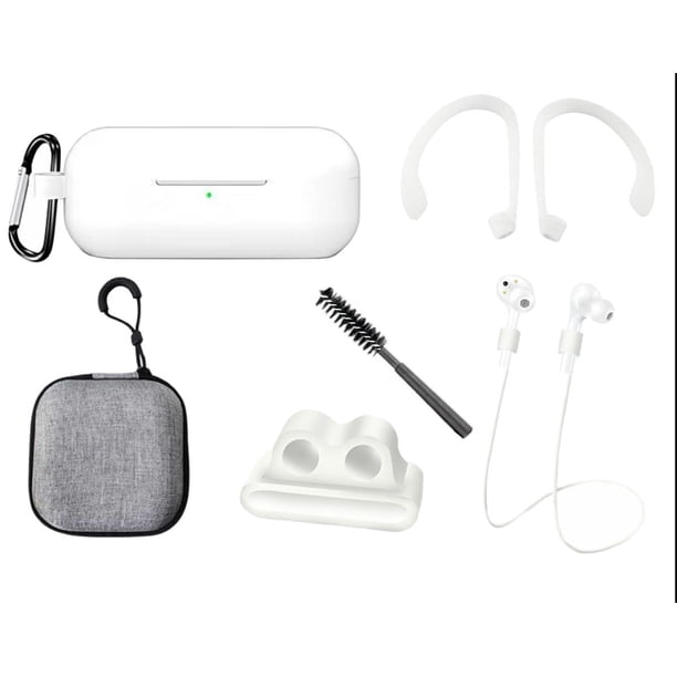 Funda y kit de Accesorios 7 en 1 para Huawei Freebuds 3i blanco Gadget Collection Mx GC-FHF3i