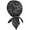 Black Paisley, variant on Paisley Doo-Rag Skull-Cap USA MADE with SWEATBAND Chemo Du-Bandana (Black Paisley)
