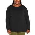 thumbnail image 5 of Banana Republic Women's Cozy Crewneck Pullover Top (Black, Medium), 5 of 7