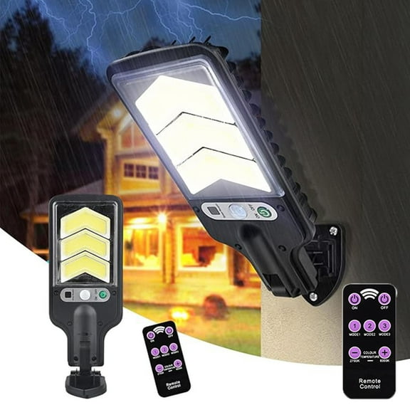 AZXY Solar Lights for Outside,Solar Flood Lights,Outdoor Wall Lights,Waterproof Solar Street Lights Motion Sensor With Remote Control