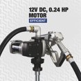 thumbnail image 3 of Roughneck Heavy-Duty Fuel Transfer Pump, 15 GPM, 12 Volt DC, Manual Nozzle, Gasoline Compatible, 3 of 9