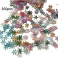 thumbnail image 2 of Jiaroswwei 300Pcs Christmas Fake Snowflake DIY Wedding New Year Party Tree Window Decor, 2 of 8