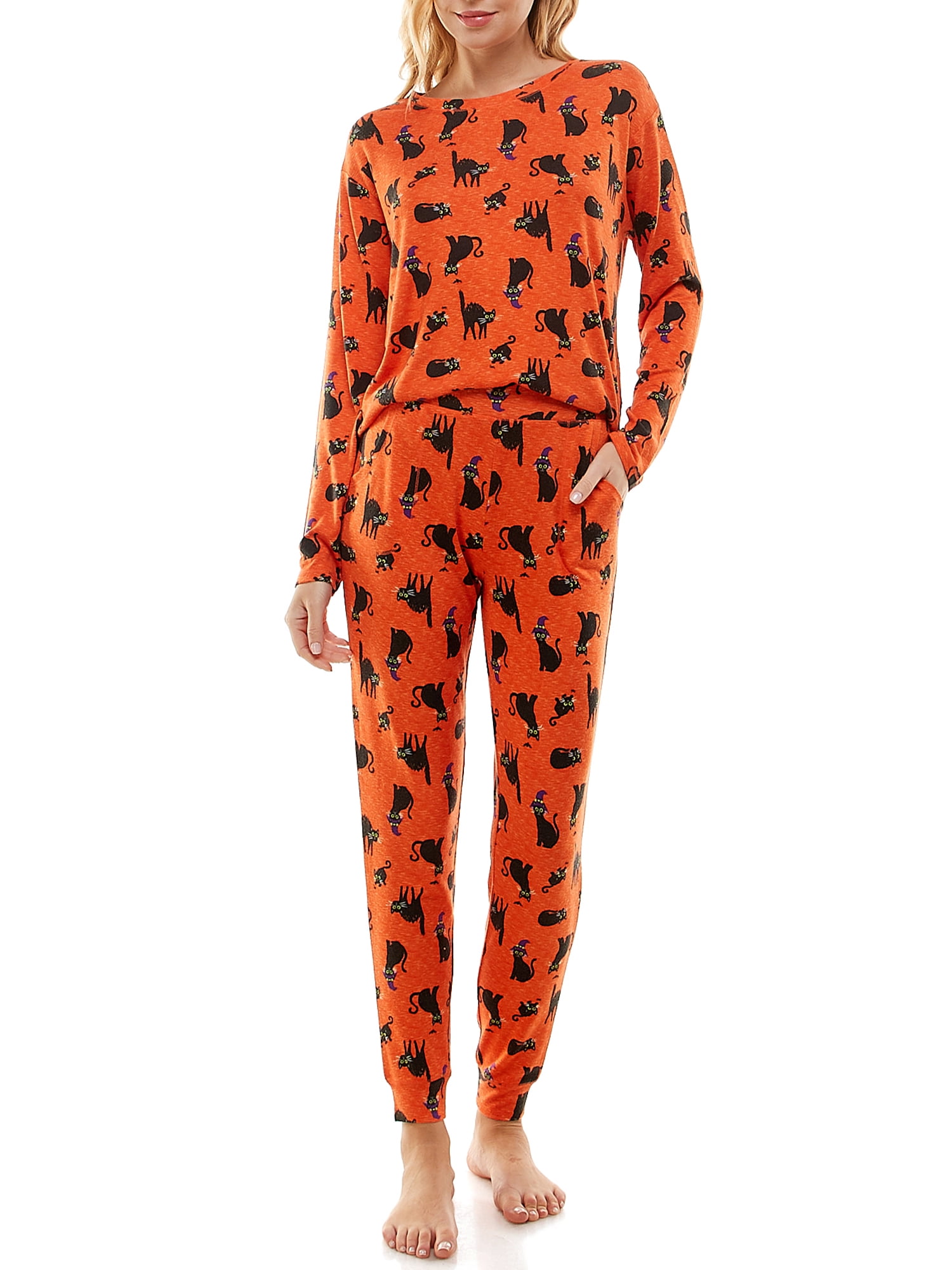 Way To Celebrate Women's Halloween Pajama Set, Sizes XS to 3X