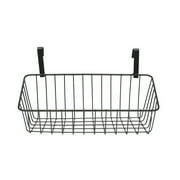 Metal Wire Over the Cabinet Storage Basket Bin Kitchen Caddy Pantry Door Organizer Bathroom Bath Accessory