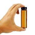 thumbnail image 4 of Unique Bargains Bouteille de Rangement en Verre pour Réactif 40 ml, Bouchon Rond en Plastique à Vis, Labo Maison, Brun, Lot de 10, 4 of 5