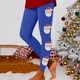 thumbnail image 1 of MKLEKYY Leggings push up para mujer, leggings de entrenamiento a la moda para mujer, leggings con estampado navideño de bloques de color, leggings suaves y elásticos., 1 of 3