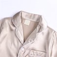 thumbnail image 5 of eczipvz Girls Pajamas Satin Pajama Set Silk Pjs Short Sleeve Sleepwear Loungewear Clothes Set Light Pink 13-14 Years, 5 of 6
