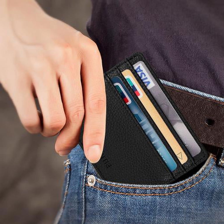Fintie Credit Card Holder with RFID Blocking, Black photo 2