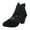 Black, variant on Women's Flowers Lace Fish Mouth Open Toe High Heels Sandals with Back Zipper Cutout Breathable Non-Slip Block Heeled Ankle Bootie Sandals Fashion Wedding Party Dress Shoe