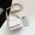 thumbnail image 3 of Bolso bandolera Retro para mujer, bolso cuadrado de PU de Color sólido con cierre de cremallera, bolso práctico, 3 of 8