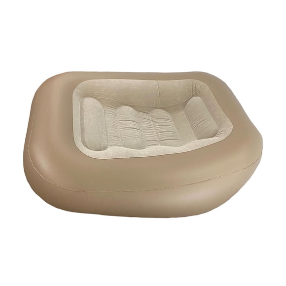 Tumbona inflable para camping, cama de aire, sofá de playa, sofá inflable plegable, silla para Café