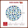 thumbnail image 2 of Lukts Golden Blue Snowflakes Print Color Life Christmas Tree Skirt, Winter Holiday Tree Mat Decoration ,Can be Used as A Shawl-30", 2 of 6