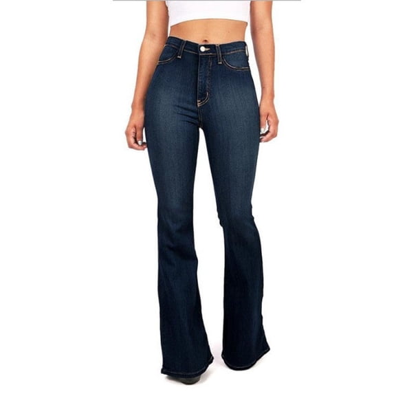 Classic High-Waisted Flare Jeans