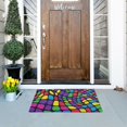 thumbnail image 5 of Yayeee Doormat for Indoor Entrance 32" x 20" Non Slippery Floor Rug, Colorful Psychedelic, 5 of 8