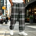 thumbnail image 6 of UDAUDU Mens Cargo Pants Athletic Hiking Stretch Drawstring Wide Leg Trousers Casual Hiking Relaxed Fit Joggers with Pockets Black 5XL, 6 of 7