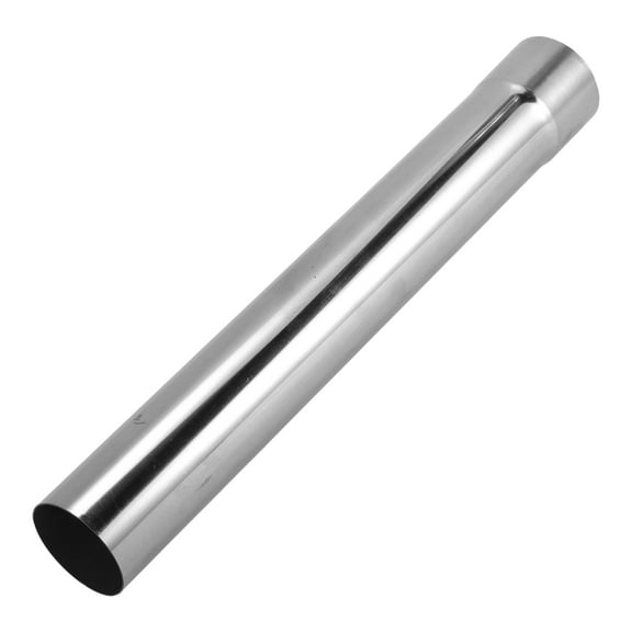 Unique Bargains 2.5" OD 457mm/18.0inch Length Straight Exhaust Pipe Tube T304 Stainless Steel Car Tubing Piping Surface Polishing Silver Tone