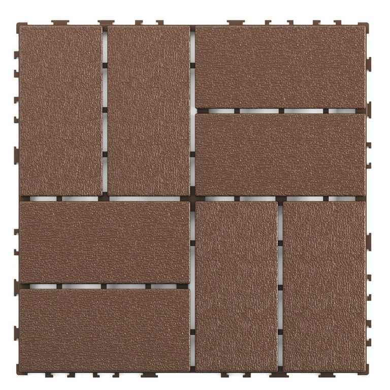 Miniyam 44 Pcs Interlocking Deck Tiles, 12